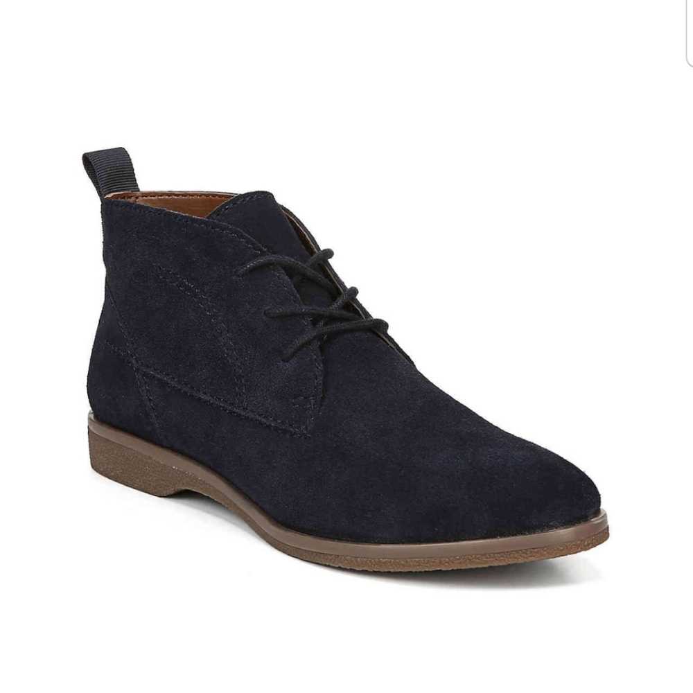 Franco Sarto Navy Blue Suede Bootie Size 6.5 New